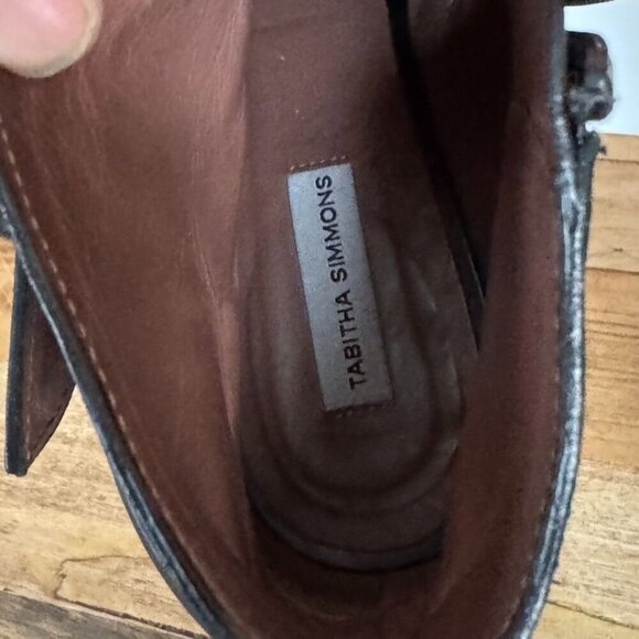 Tabitha Simmons Windle Black Leather Pointy Toe Silver Buckle  Ankle Boot Size 8 - Picture 13 of 16